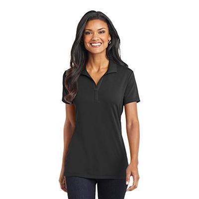 Port Authority L568 Women's Cotton Touch Performance Polo Black Large