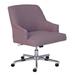 Serta Style Leighton Home Office Chair, Fresh Lilac Twill Fabric