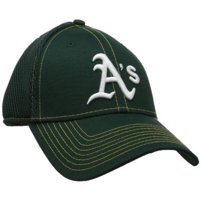 MLB Oakland Athletics NEO 39Thirty Stretch Fit Cap, Large/X-Large, Green