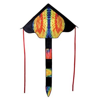 In the Breeze Tie Dye 46 Inch Fly-Hi Delta Kite - Single Line - Ripstop Fabric - Includes Kite Line