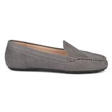 Brinley Co. Womens Comfort Sole Faux Nubuck Laser Cut Loafers Grey, 8.5 Regular US screenshot. Shoes directory of Clothing & Accessories.