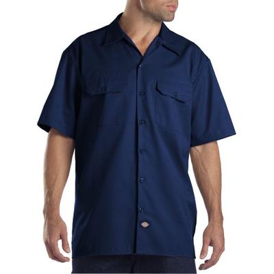 Dickies Men's Big-Tall Short-Sleeve Work Shirt,Dark Navy,3X