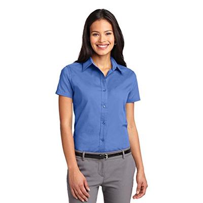 Port Authority Women's Ladies Short Sleeve L Ultramarine Blue