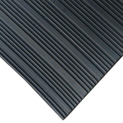 Rubber-Cal"Composite Rib" Corrugated Rubber Floor Mats - 1/8" Thick x 4ft x 1ft Anti-Slip Mat