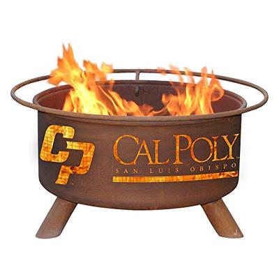 Patina 31 in. College Fire Pit with Grill and FREE Cover