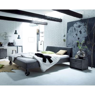 Hasena Factory-Line Massivholzbett Loft Rena/Road 180x200 cm / Akazie Vintage braun, lackiert Image