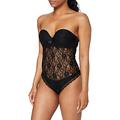 Pour Moi? Women's Rebel Strapless Padded Underwired Body Bodysuit, Black (Black Black), (Size:38G)