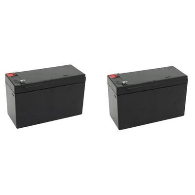 12 volt 7 Amp Hour Sealed Lead Acid Battery for UPS and Alarm Systems - 2 Pack