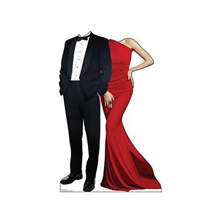 Advanced Graphics Red Carpet Couple Stand-in Life Size Cardboard Cutout Standup
