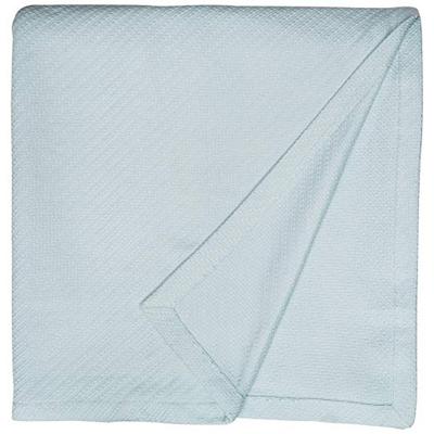 Madison Park Liquid Cotton Blanket, King, Light Blue