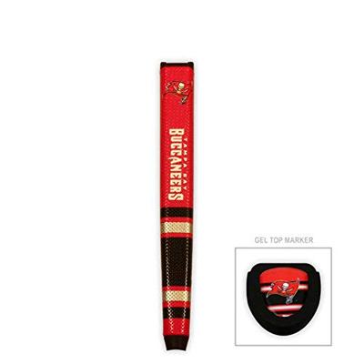 Team Golf NFL Tampa Bay Buccaneers Golf Putter Grip with Removable Gel Top Ball Marker, Durable Wide