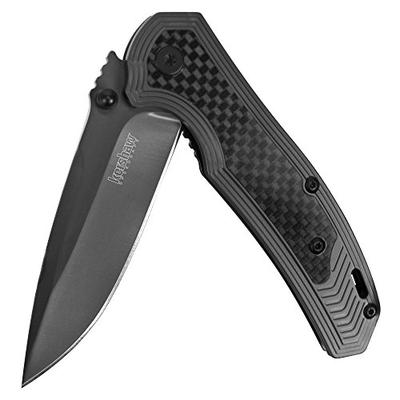 Kershaw Fringe Pocket Knife (8310); High-Performance, 3-inch 8Cr13MoV Steel Blade with Gray Titanium