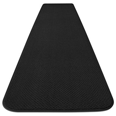 House, Home and More Skid-resistant Carpet Runner - Black - 6 Ft. X 27 In. - Many Other Sizes to Cho