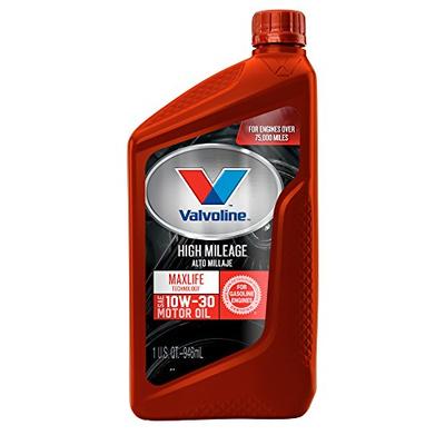 Valvoline High Mileage with MaxLife Technology 10W-30 Synthetic Blend Motor Oil - 1qt (Case of 6) (7