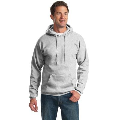 Port & Company Men's Ultimate Pullover Hooded Sweatshirt XL Ash