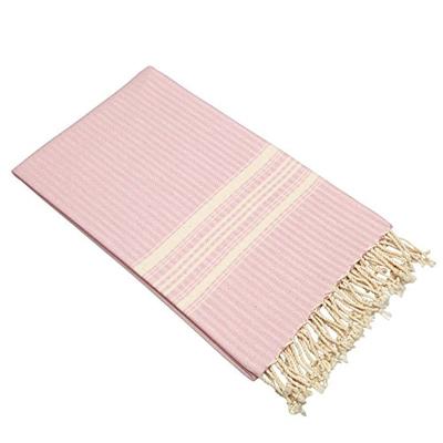 Linum Home Textiles Luxe Herringbone Pestemal Powder Pink