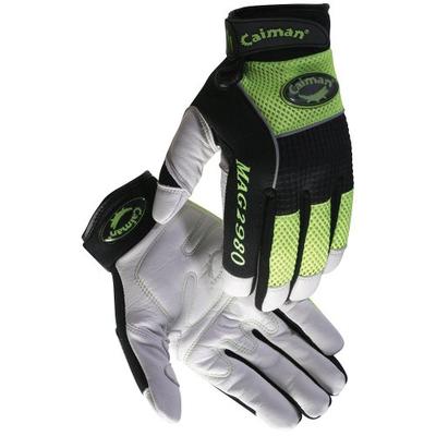 Caiman White Goatskin, High-Visibility, Multi-Activity/Mechanic X-Large