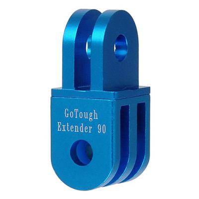 Fotodiox GoTough Extender 90 Blue Metal 20mm Extension with 90 Degree Turn for GoPro HD Hero Cameras