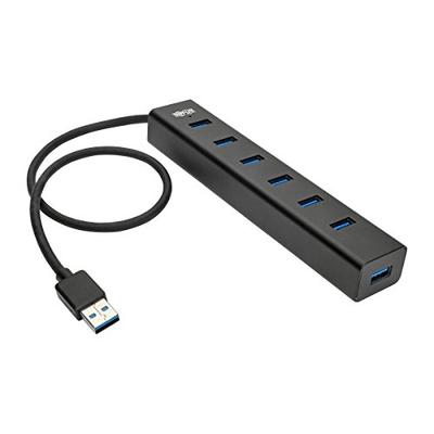 TRIPP LITE 7-Port Portable USB 3.0 SuperSpeed Mini Hub/Splitter Portable Aluminum 5 Gbps Data Transf