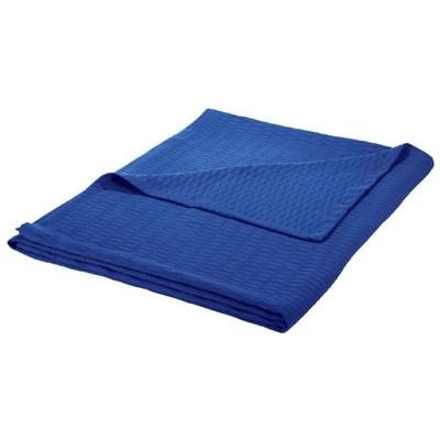 Superior King Blanket 100% Cotton, for All Season, Diamond Design, Merritt Blue