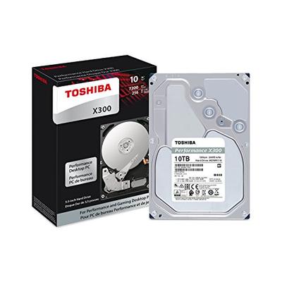 Toshiba HDWR11AXZSTA X300 10TB Performance & Gaming Internal Hard Drive 7200 RPM SATA 6Gb/s 256 MB C