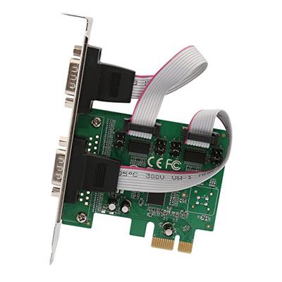 IO Crest 2 Port PCI Express PCIe 1.0 x1 to Industrial Serial DB9 COM RS232 RS422 RS 485 Converter Ad