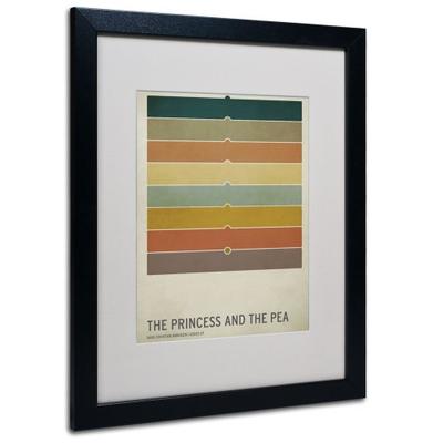 The Princess and The Pea Artwork by Christian Jackson in Black Frame, 16 by 20-Inch