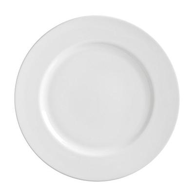 10 Strawberry Street Royal White 11" Dinner Plate, Set of 6, White