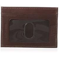 Buxton Men's Hunt Front Pocket Money Clip Slim Minamalist Wallet, Brown One Size