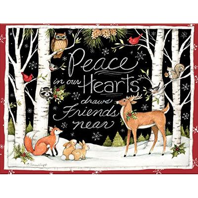 LANG 1004777 -"Peace in Our Hearts", Boxed Christmas Cards, Artwork by Susan Winget" - 18 Cards, 19