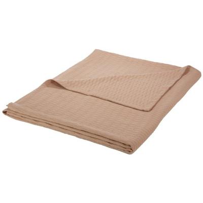 Superior King Blanket 100% Cotton, for All Season, Diamond Design, Khaki