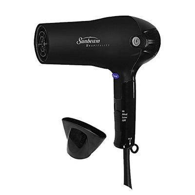 Sunbeam HD3010-005 Retractable Cord Folding Handheld Hair Dryer with Concentrator, 1875 Watts, Cool