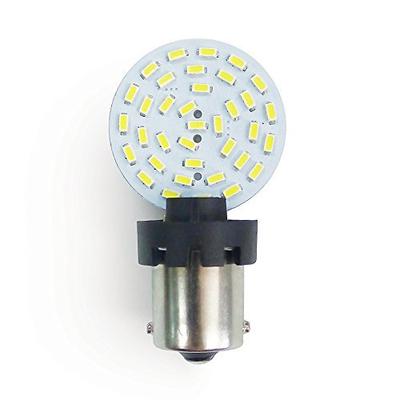 RV LIGHTING 2-in-1 (Universal) Eco-LED Cold White LED Bulb, with 36 SMD 3014 & Side T10 & BA15S Conn