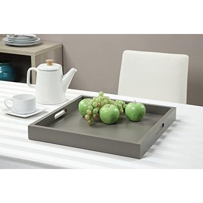 Convenience Concepts Palm Beach Serving Tray, Gray