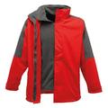 Regatta Mens Defender III 3-in-1 Waterproof Windproof Jacket/Performance Jacket (2XL UK) (Classic Red/Seal Grey)