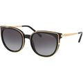 Michael Kors Women's 0MK2089U Sunglasses, Black, 55.0