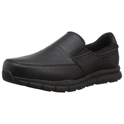 Skechers for Work Men's Nampa-Groton Food Service Shoe,black polyurethane,13 W US