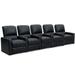 Ebern Designs XS300 Home Theater Row Seating Faux Leather in Black | 42 H x 145 W x 39 D in | Wayfair 4CF3F2107A4C49D89A519D128567C1AF