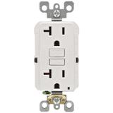 Leviton 20-Amp GFCI Outlet in White | 2.75 H x 2.75 W x 7.2 D in | Wayfair M22-GFNT2-03W