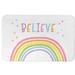 Isabelle & Max™ Aceves Believe Rainbow Rectangle Non-Slip Bath Rug Polyester in Blue/Pink | Wayfair 29A2CD46694F406DAD41D3685E7A1FF9