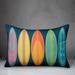 Highland Dunes Kral Surf Board Pattern Outdoor Lumbar Pillow Polyester/Polyfill | 14 H x 20 W x 1.5 D in | Wayfair 3E5F7F588A2A4C2F94855896CFF2888F