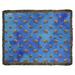 Ebern Designs Kitterman Sea Otters Woven Cotton Blanket Cotton in Blue | 60 W in | Wayfair 63B34BC49B314DE38F3B44E1797DF523