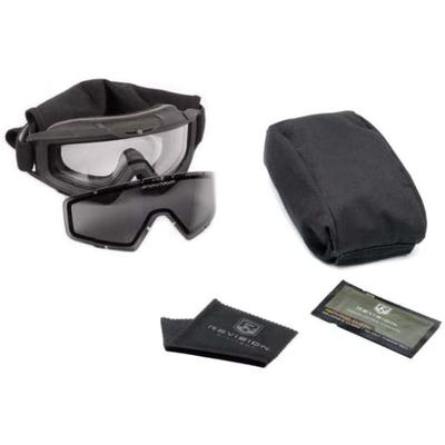 Revision I-VIS Snowhawk Ballistic Goggle System Essential Kit Clear/Smoke Lens Black Frame 4-0101-0000