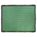 Ebern Designs Leffel Heavy Ombre Woven Cotton Blanket Cotton in Green/Gray | 52 H x 37 W in | Wayfair 753F30563BFD44588CE9E689C28B820B