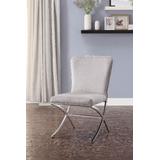 Daire Side Chair (Set-2) in Velvet & Chrome - Acme Furniture 71182