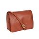 A1 FASHION GOODS Ladies Real Leather Flap Over Shoulder Bag Classic Casual Cross Body Messenger Bag - Jill (Brown)