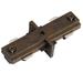 Cal Lighting Straight Track Connector in Brown | 0.8 H x 3.2 D in | Wayfair HT-286-DB