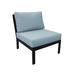 Madison Patio Chair w/ Cushion in Gray/Blue kathy ireland Homes & Gardens by TK Classics | 33 H x 28 W x 33.5 D in | Wayfair KI062B-AS-SPA