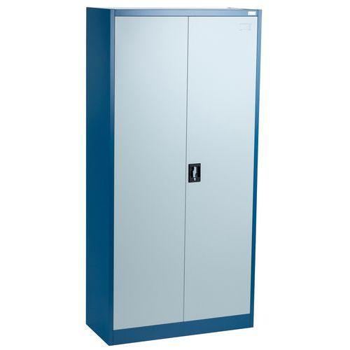 Armoire Monobloc Prof 45cm L:100cm H:195cm Bleu/gris - Manutan Expert