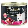 Miamor Feine Beute 12 x 185 g umido gatto - Manzo